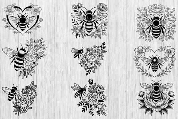 Bee With Flowers Svg Bundle Review