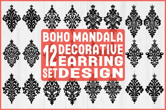Boho Mandala Earring SVG Bundle