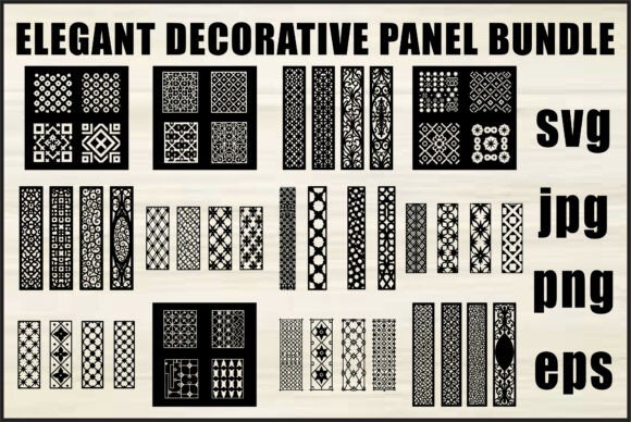 Elegant Laser Cut Panel Set