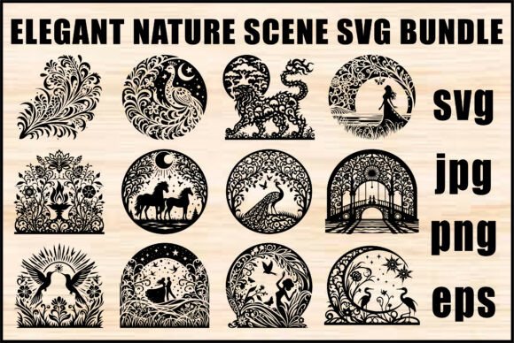 Elegant Nature Scene Bundle