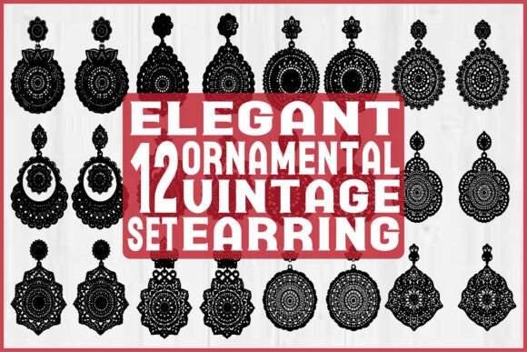 Elegant Ornamental Vintage Earrings