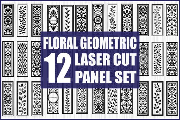 Floral Geometric Laser Cut Panels