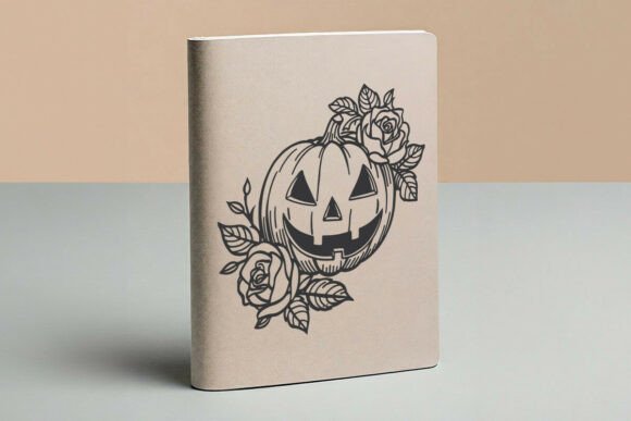 Floral Jack O Lantern SVG File