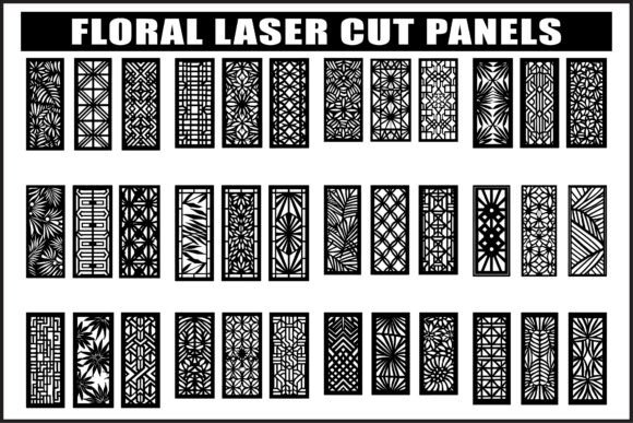 Floral Laser Cut Panel Bundle