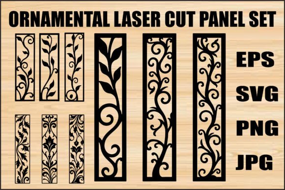 Laser Cut Floral Panels Bundle