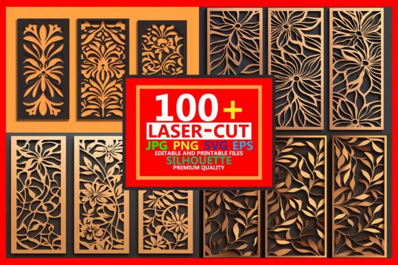 Laser Cut Floral Vector Design