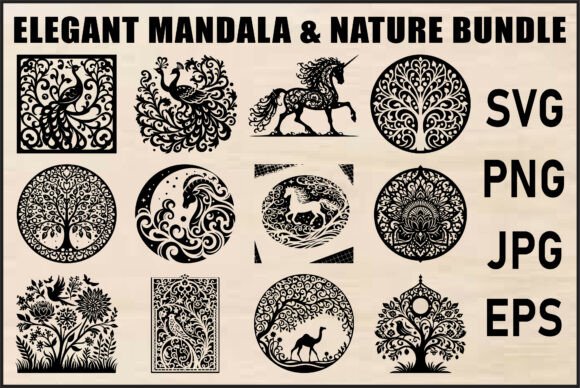 Mandala Nature SVG Bundle