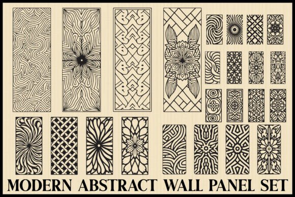 Modern Geometric Wall Panel Bundle