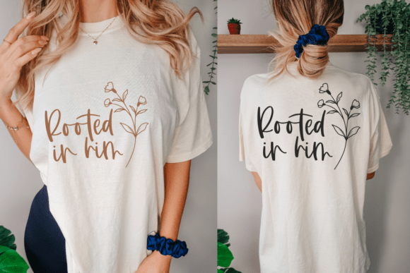 Rooted in Him Svg, Scripture Svg