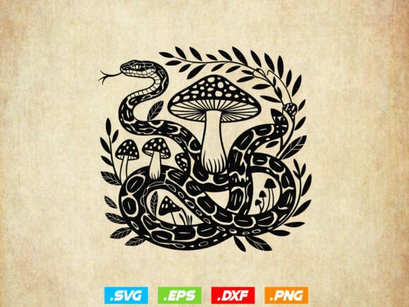 Snake SVG, Snake Clipart, Tribal Snake Svg