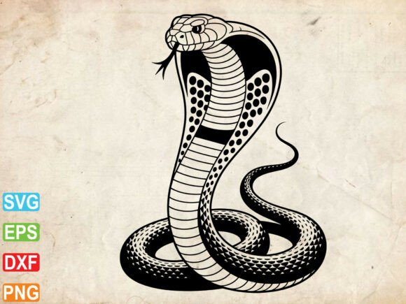 Snake SVG, Tribal Snake Design